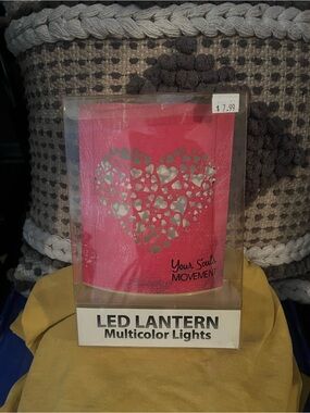 LED Lantern - Red Multicolor Light